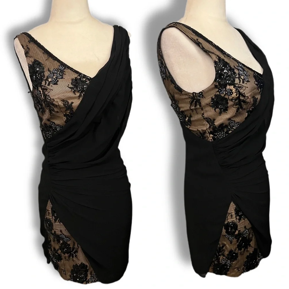 Kate Moss x TopShop Beaded Black Cocktail Dress - Picture 5 of 6